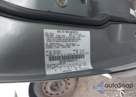 2006 Mercury Grand Marquis Gs from USA, damaged, VIN 2MEFM74V46X641111